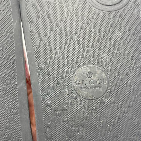 Gucci Black Floral Sandals - Picture 9 of 12